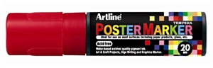 Artline plakatpenn 20 rød